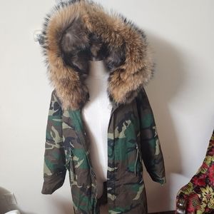 Camo long jacket